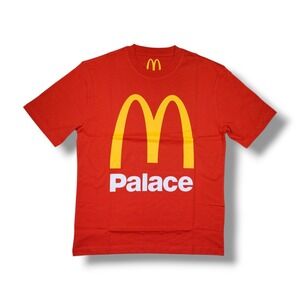 Palace x McDonald's Logo Crew‎ Neck Red T-Shirt Size Large